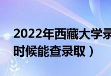 2022年西藏大學錄取時間及查詢入口（什么時候能查錄?。?class=
