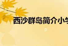 西沙群島簡介小學(xué)生（西沙群島簡介）