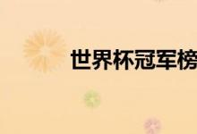 世界杯冠軍榜（世界杯冠軍榜）