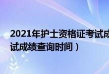2021年護(hù)士資格證考試成績(jī)查入口（2021年護(hù)士資格證考試成績(jī)查詢時(shí)間）