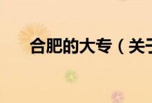 合肥的大專（關于合肥的大專的介紹）
