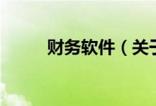 財務(wù)軟件（關(guān)于財務(wù)軟件的介紹）
