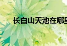 長(zhǎng)白山天池在哪里（長(zhǎng)白山天池在哪）