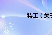 特工（關(guān)于特工的介紹）
