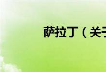 薩拉?。P(guān)于薩拉丁的介紹)