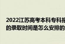 2022江蘇高考本科?？茍罂紩r間（2022江蘇高考專科批次的錄取時間是怎么安排的）