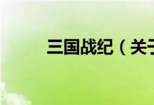 三國(guó)戰(zhàn)紀(jì)（關(guān)于三國(guó)戰(zhàn)紀(jì)的介紹）