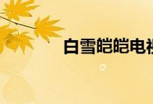 白雪皚皚電視?。ò籽┌}皚）