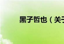 黑子哲也（關(guān)于黑子哲也的介紹）