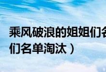 乘風破浪的姐姐們名單宋茜（乘風破浪的姐姐們名單淘汰）