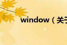 window（關于window的介紹）