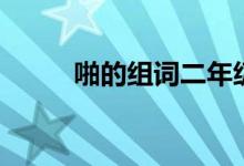 啪的組詞二年級(jí)上冊(cè)（啪的組詞）