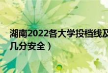 湖南2022各大學投檔線及位次（2022高考分數(shù)多于投檔線幾分安全）