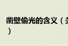 鑿壁偷光的含義（關于鑿壁偷光的含義的介紹）