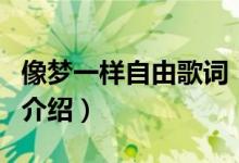 像夢一樣自由歌詞（關(guān)于像夢一樣自由歌詞的介紹）
