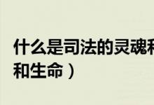 什么是司法的靈魂和使命（什么是司法的靈魂和生命）