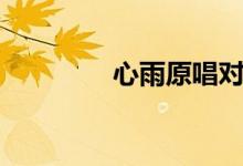 心雨原唱對(duì)唱（心雨原唱）