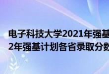 電子科技大學2021年強基計劃招生簡章（電子科技大學2022年強基計劃各省錄取分數(shù)線是多少）