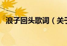 浪子回頭歌詞（關于浪子回頭歌詞的介紹）