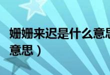 姍姍來(lái)遲是什么意思并造句（姍姍來(lái)遲是什么意思）