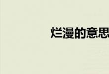 爛漫的意思（爛漫的意思）
