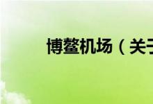 博鰲機(jī)場(chǎng)（關(guān)于博鰲機(jī)場(chǎng)的介紹）