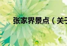 張家界景點(diǎn)（關(guān)于張家界景點(diǎn)的介紹）