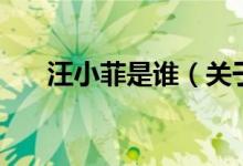汪小菲是誰(shuí)（關(guān)于汪小菲是誰(shuí)的介紹）