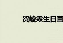 賀峻霖生日直播（賀峻霖生日）