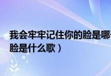 我會(huì)牢牢記住你的臉是哪一首歌的歌詞（我會(huì)牢牢記住你的臉是什么歌）