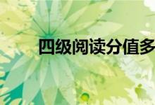 四級閱讀分值多少（四級閱讀分值）