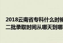 2018云南省?？剖裁磿r候錄?。?022云南藝術(shù)體育類本科二批錄取時間從哪天到哪天）