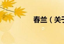 春蘭(關(guān)于春蘭的介紹)
