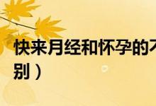 快來(lái)月經(jīng)和懷孕的不同（快來(lái)月經(jīng)和懷孕的區(qū)別）