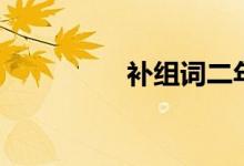 補組詞二年級(補組詞)