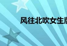 風往北吹女生版（風往北吹歌詞）
