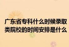 廣東省專科什么時(shí)候錄?。?022廣東高考?？其浫∨纹胀愒盒５臅r(shí)間安排是什么）