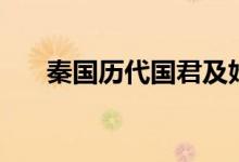 秦國(guó)歷代國(guó)君及姓名（秦國(guó)歷代國(guó)君）