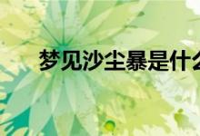 夢(mèng)見(jiàn)沙塵暴是什么預(yù)兆（夢(mèng)見(jiàn)沙塵暴）