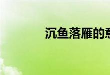 沉魚落雁的意思（沉魚是誰(shuí)）