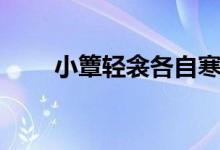 小簟輕衾各自寒指什么生肖（小?。?class=