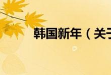 韓國新年（關于韓國新年的介紹）