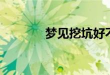 夢(mèng)見(jiàn)挖坑好不好（夢(mèng)見(jiàn)挖坑）