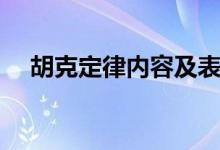 胡克定律內(nèi)容及表達式（胡克定律內(nèi)容）