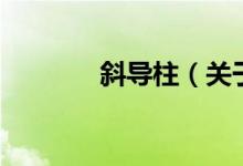 斜導柱（關于斜導柱的介紹）