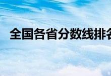 全國各省分數(shù)線排名（哪個省分數(shù)線最高）