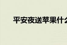平安夜送蘋(píng)果什么意思(有什么含義)
