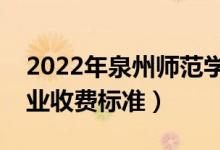 2022年泉州師范學院學費多少錢（一年各專業(yè)收費標準）