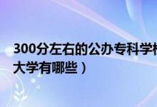 300分左右的公辦?？茖W(xué)校（2022年300分左右的公辦專科大學(xué)有哪些）