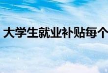 大學(xué)生就業(yè)補(bǔ)貼每個(gè)人都有嗎(都能領(lǐng)到嗎)